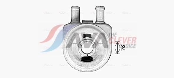 hy3472 AVA Quality Cooling Оливний радіатор двигуна