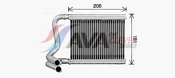 hy6594 AVA Quality Cooling Радіатор пічки для Hyundai i20