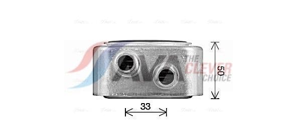 rt3678 AVA Quality Cooling Оливний радіатор двигуна
