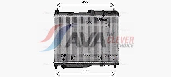 fd2683 AVA Quality Cooling Радиатор охлаждения двигателя