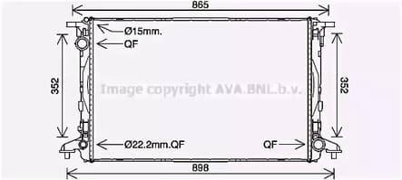 ai2412 AVA Quality Cooling Радіатор охолодження двигуна