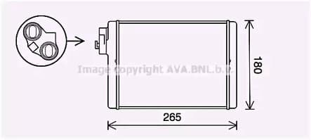 AI6408 AVA Quality Cooling Радіатор пічки