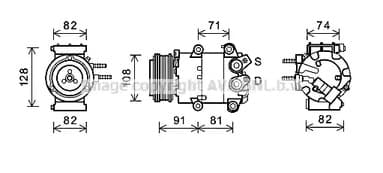 fdak498 AVA Quality Cooling Компрессор кондиционера