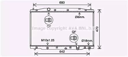 hd2315 AVA Quality Cooling Радиатор охлаждения двигателя для Honda CR-V