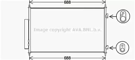 hd5317d AVA Quality Cooling Радиатор кондиционера для Honda HR-V