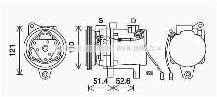 mcak019 AVA Quality Cooling Компресор кондиціонера