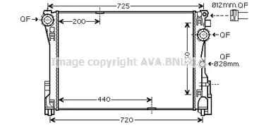 ms2693 AVA Quality Cooling Радіатор охолодження двигуна