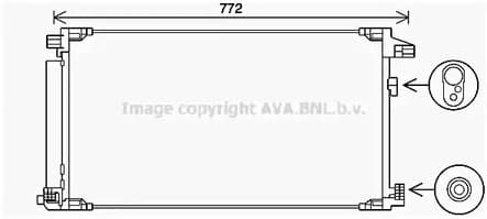 to5741d AVA Quality Cooling Радиатор кондиционера