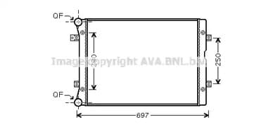 vna2283 AVA Quality Cooling Радиатор охлаждения двигателя