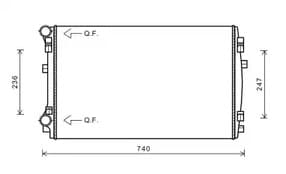 vna2338 AVA Quality Cooling Радиатор охлаждения двигателя