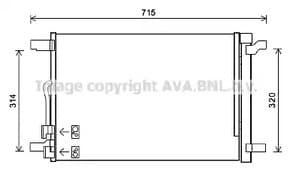 VNA5335D AVA Quality Cooling Радиатор кондиционера