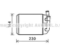 vna6381 AVA Quality Cooling Радиатор печки