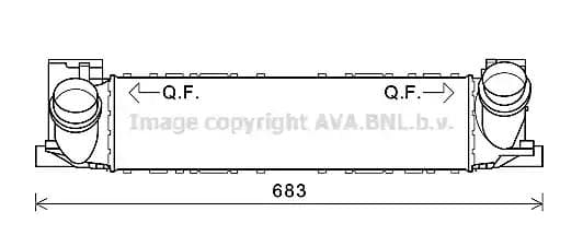 BWA4464 AVA Quality Cooling Интеркулер