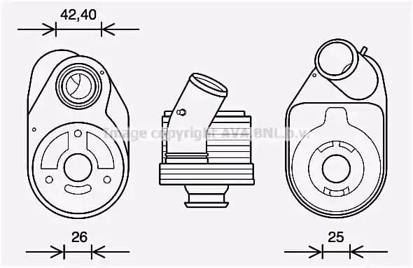ft3610 AVA Quality Cooling Масляный радиатор двигателя