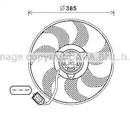 ol7670 AVA Quality Cooling Вентилятор системы охлаждения двигателя