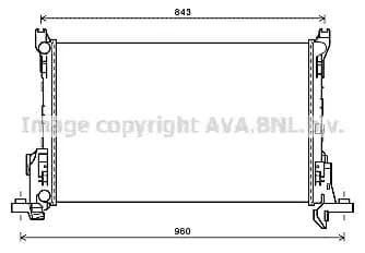 rt2623 AVA Quality Cooling Радіатор охолодження двигуна