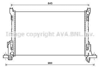 rt2624 AVA Quality Cooling Радиатор охлаждения двигателя