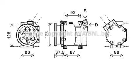 rtak619 AVA Quality Cooling Компрессор кондиционера