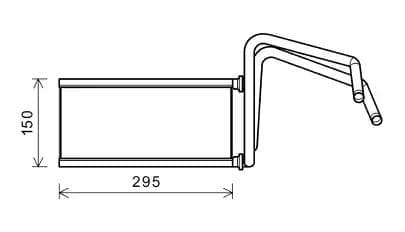 to6714 AVA Quality Cooling Радиатор печки
