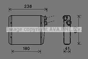 VOA6163 AVA Quality Cooling Радиатор печки