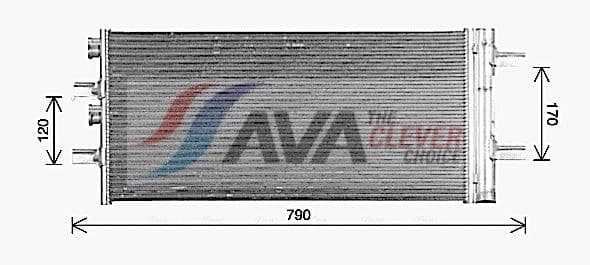 bw5617d AVA Quality Cooling Радіатор кондиціонера