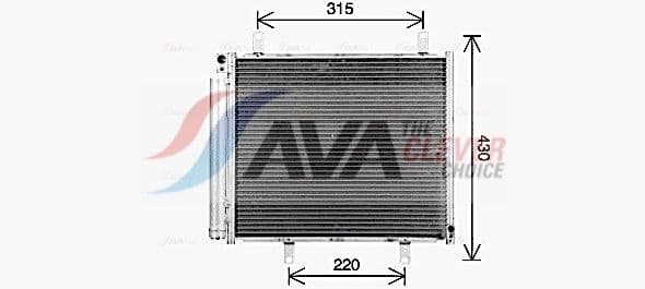 sz5165d AVA Quality Cooling Радіатор кондиціонера для Suzuki Jimny