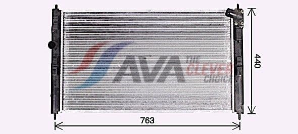 mt2276 AVA Quality Cooling Радіатор охолодження двигуна