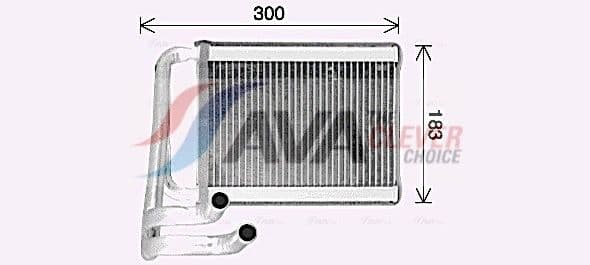 ka6306 AVA Quality Cooling Радіатор пічки