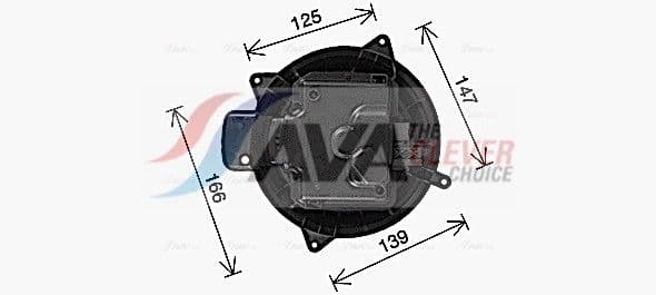 ms8765 AVA Quality Cooling Вентилятор салону