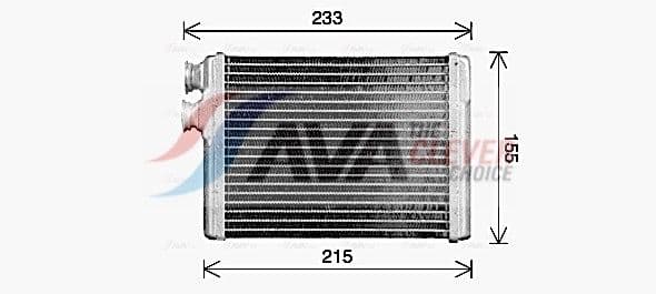 pe6429 AVA Quality Cooling Радиатор печки для Peugeot 308