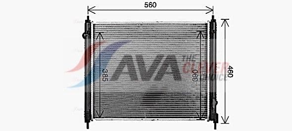 dn2477 AVA Quality Cooling Радиатор охлаждения двигателя