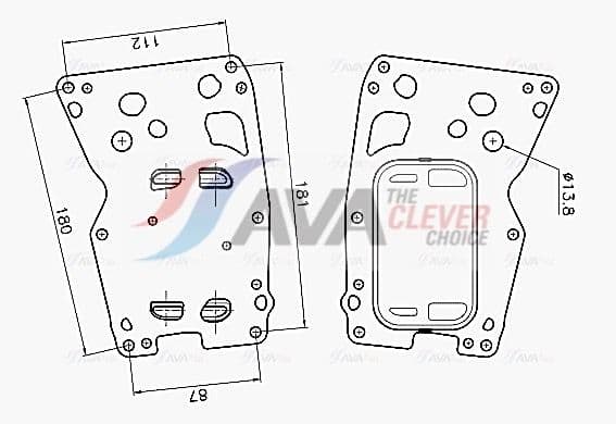 bw3625 AVA Quality Cooling Масляный радиатор двигателя