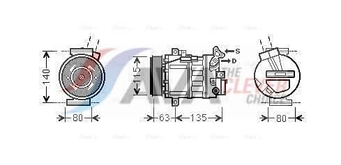 rtak485 AVA Quality Cooling Компрессор кондиционера для Renault Latitude