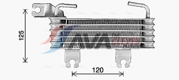 hy3500 AVA Quality Cooling Масляный радиатор двигателя для Hyundai Santa Fe