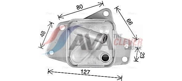 to3769 AVA Quality Cooling Масляный радиатор двигателя