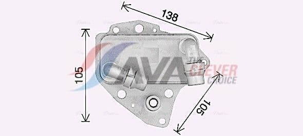 ol3705 AVA Quality Cooling Масляный радиатор двигателя