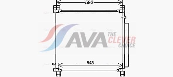 to5749d AVA Quality Cooling Радиатор кондиционера для Toyota Hilux
