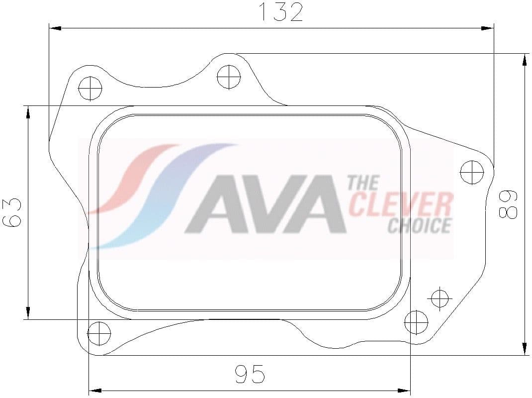 pe3439 AVA Quality Cooling Масляный радиатор двигателя
