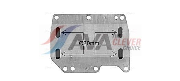 ol3710 AVA Quality Cooling Оливний радіатор двигуна