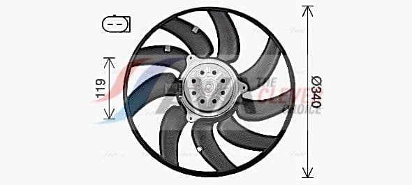 ai7527 AVA Quality Cooling Вентилятор системы охлаждения двигателя