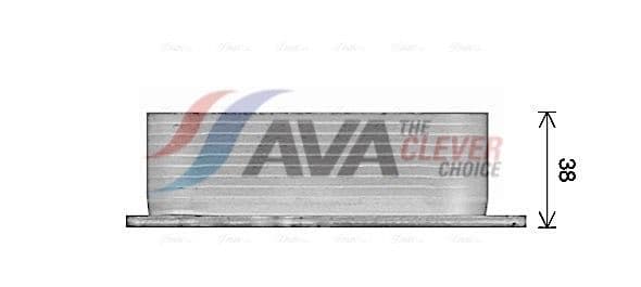 al3153 AVA Quality Cooling Оливний радіатор двигуна