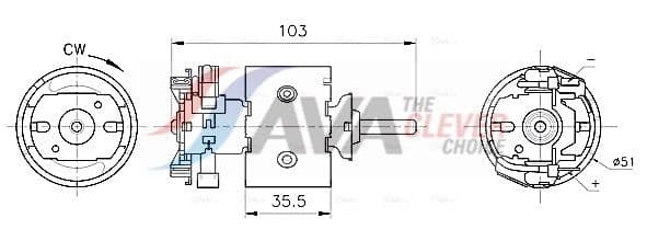 ms8783 AVA Quality Cooling Вентилятор салону