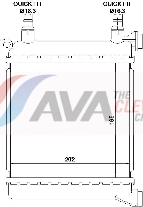 bw2656 AVA Quality Cooling Радіатор охолодження двигуна