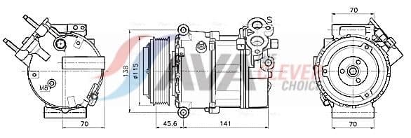 auak354 AVA Quality Cooling Компресор кондиціонера