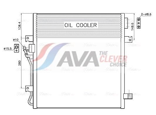 je5091 AVA Quality Cooling Радіатор кондиціонера