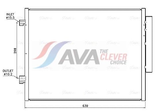 al5159d AVA Quality Cooling Радіатор кондиціонера