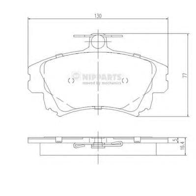 J3605042 Nipparts Гальмівні колодки
