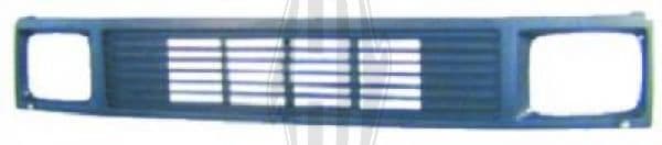 1660040 Diederichs Решітка радіатора для Mercedes T1