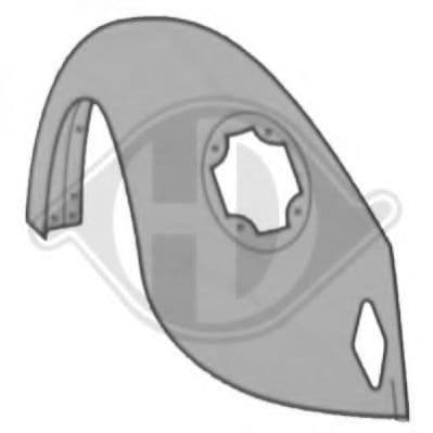 2262135 Diederichs Крило переднє для Volkswagen Kaefer