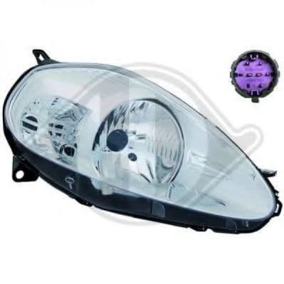 3456182 Diederichs Основна фара для Fiat Grande Punto